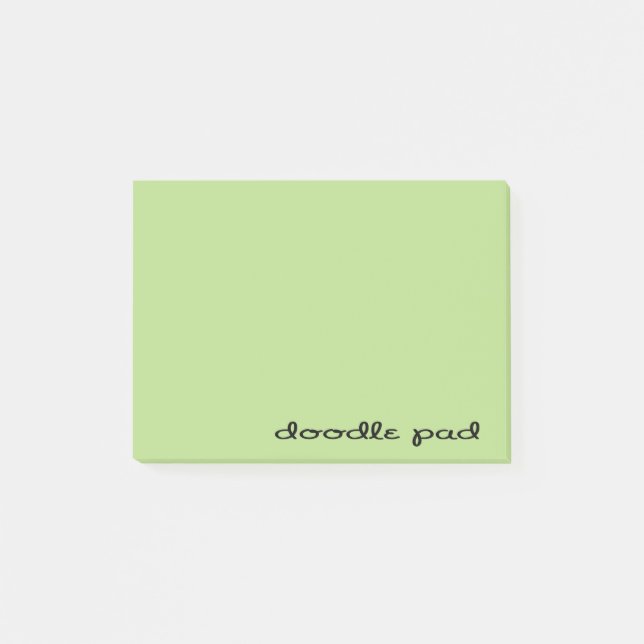 Post-it® Pad Doodle Vert (Devant)