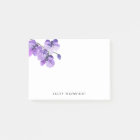 Pad post-it pour orchidée aquarelle personnalisée