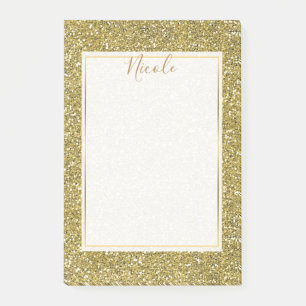 Post-it® Paillettes de fausse étincelle dorée
