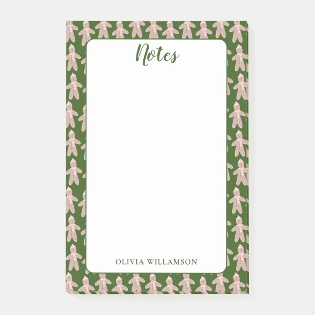 Post-it® Pains d'épices Hommes Noël Vacances d'hiver (Devant)