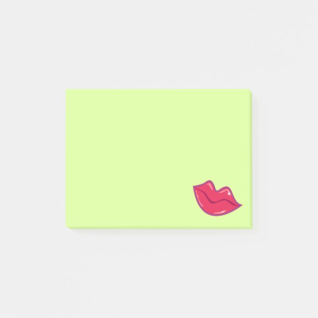 Post-it® Paire de lèvres rouges (Devant)