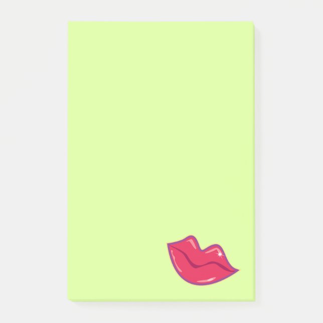 Post-it® Paire de lèvres rouges cerises (Devant)
