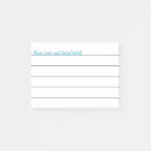 Post-it® Paix, amour et travail social
