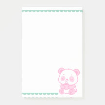 Post-it® Panda Café Notepad