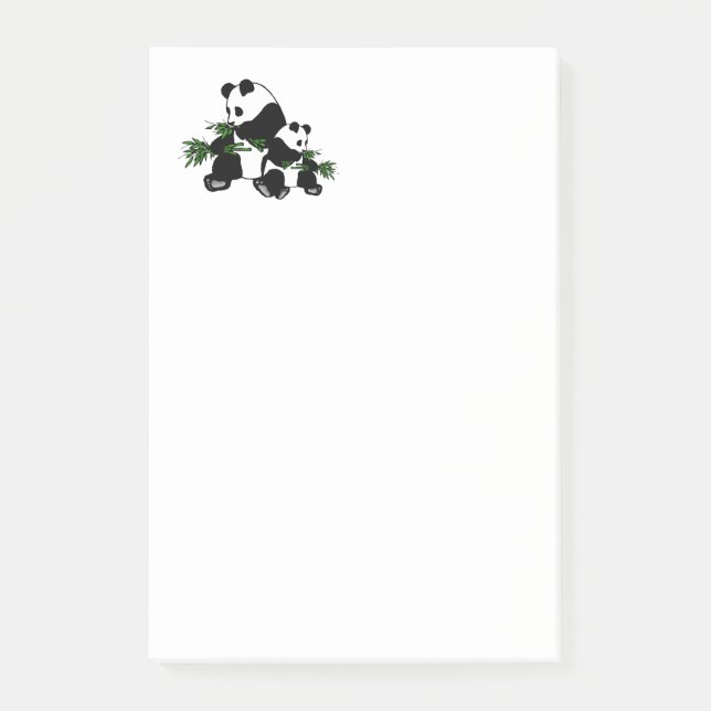 Post-it® Panda en pleine croissance (Devant)