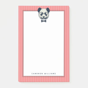 Post-it® Panda Stripes Ajouter votre nom