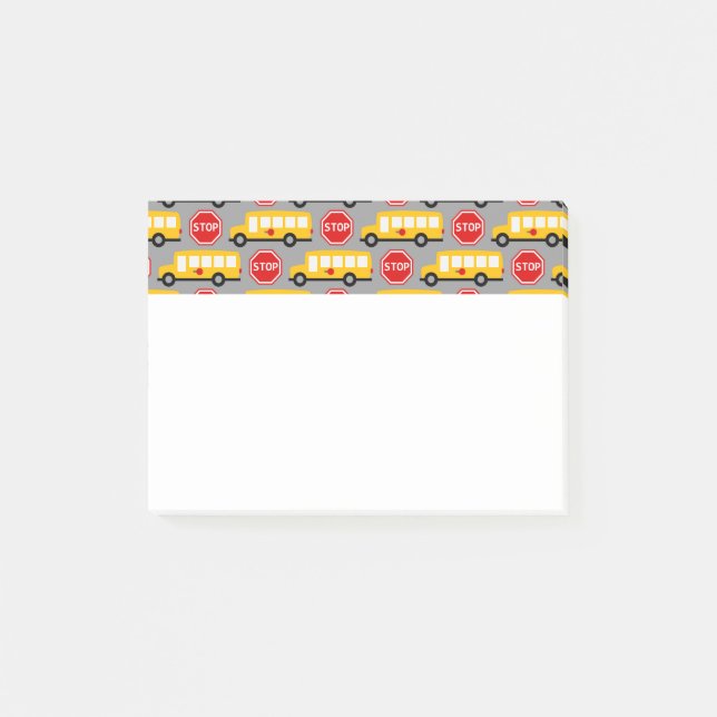 Post-it® Panneau Bus scolaire et arrêt (Devant)