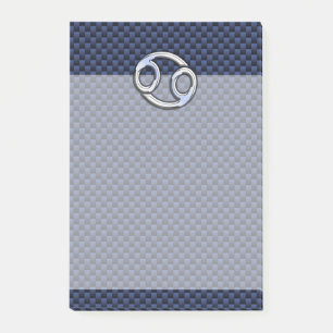 Post-it® Panneau cancéreux Zodiac Navy Blue Carbon Fiber Pr