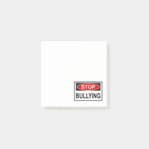 Post-it® Panneau d'arrêt d'intimidation rouge