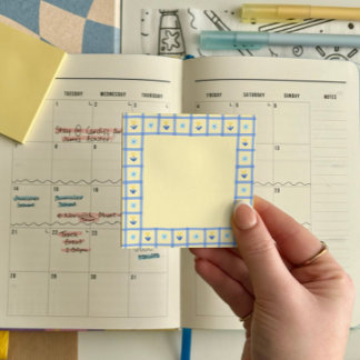 Post-it® Panneau de contrôle Bordure florale Notes de post-