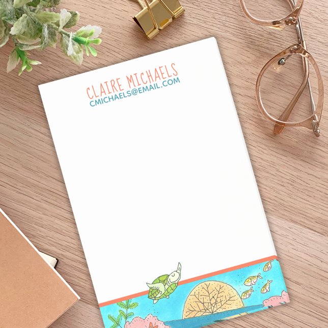 Post-it® Papeterie de tortue de mer (Créateur téléchargé)