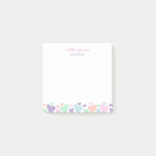 Post-it® Papeterie Féminine à Cœur Coloré et Écriture Scrip