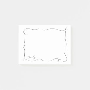 Post-it® Papier à lettres fantaisiste français Nom personna