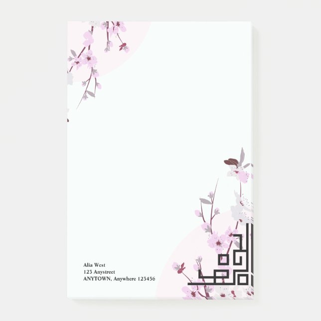Post-it® Papier à lettres personnalisées Cherry Blossom (Devant)