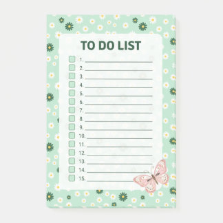 Post-it® Papier à liste de choses à faire Daisy & Butterfly