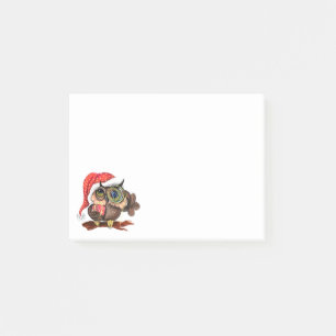 Post-it® Papier autocollant de Noël avec un bébé hibou mign