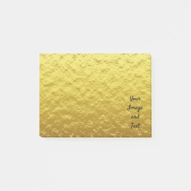 Post-it® Papier doré de luxe personnalisé (Devant)