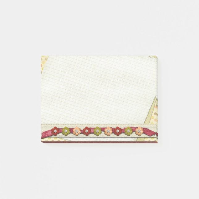 Post-it® Papier floral (Devant)