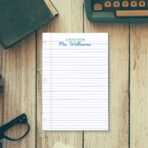 Post-it® Papier Linked Look Professeur personnalisé