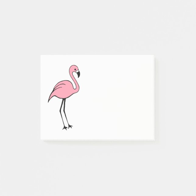 Post-it® Papier notes Cadeau Flamant Rose Rétro (Devant)