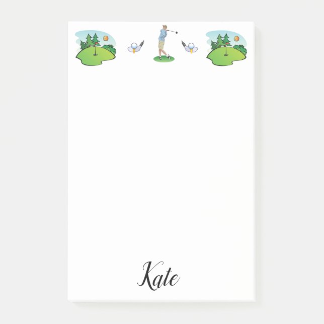 Post-it® Papier notes de golf (Devant)