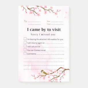 Post-it® Papier Notes de Retour Fleur de Cerisier