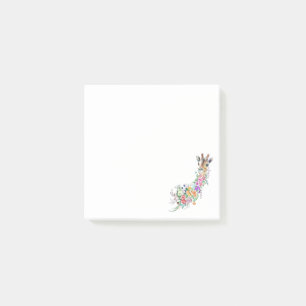 Post-it® Papier notes girafe Fleurs adhésifs