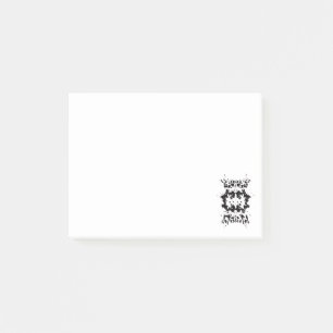 Post-it® Papier-notes noir et blanc éclaboussés