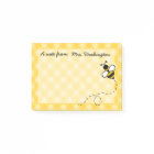 Papier notes personnalisés abeille à miel
