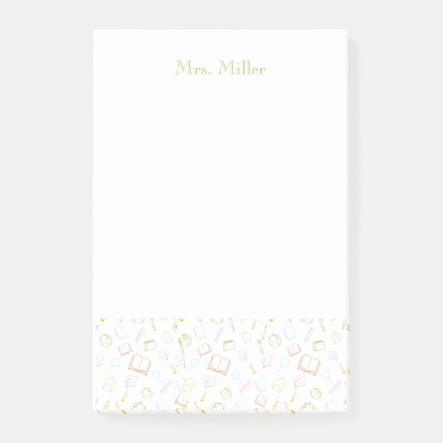 Post-it® Papier notes pour enseignant chic (Devant)