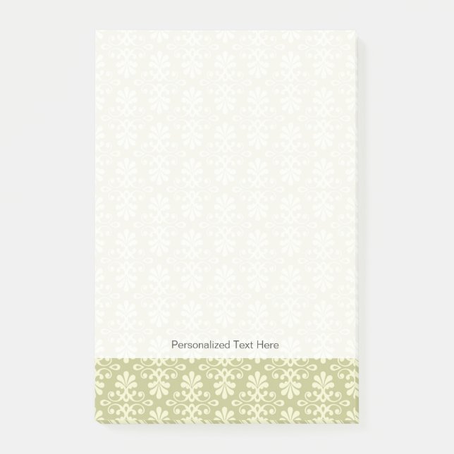 Post-it® Papier peint floral de damassé (Devant)