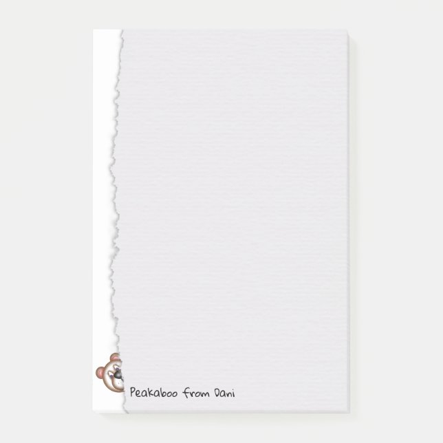 Post-it® Papier tordu Peakaboo Teddy (Devant)