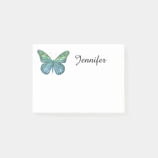 Post-it® Papillon bleu (Devant)