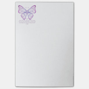 Post-it® Papillon d'inspiration d'écriture sainte de 3:5,6