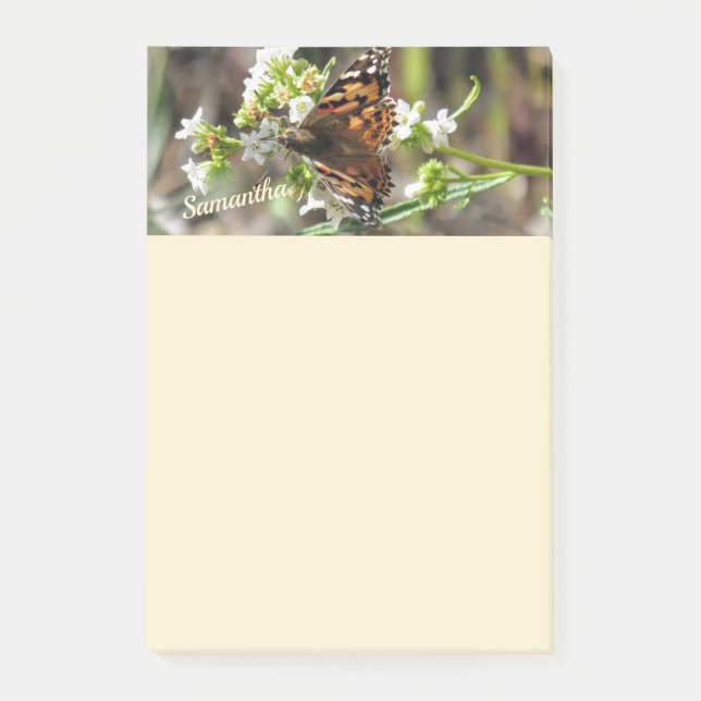 Post-it® Papillon personnalisé 4x6 (Devant)