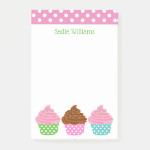 Post-it® Paquet numérique Pot Cupcakes Personnalisé Post-it