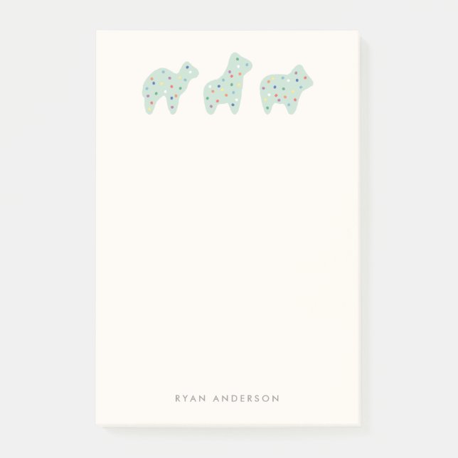 Post-it® Parade de biscuits animaux Post-it pour enfants -  (Devant)