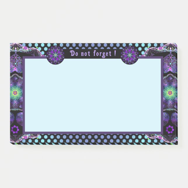 Post-it® Parapluie violet & coeurs .7 (Devant)