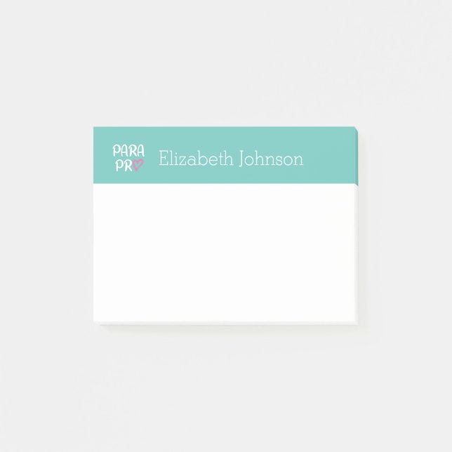 Post-it® Paraprofessionnel Para Pro Heart Gift (Devant)