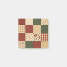 Parcelle rouge vert Patchwork Rustique Ferme Flora