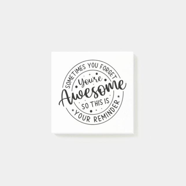 Post-it® Parfois Vous Oubliez Votre Super (Devant)