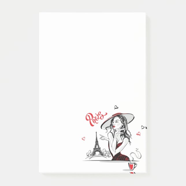 Post-it® Paris & Café, rouge (Devant)