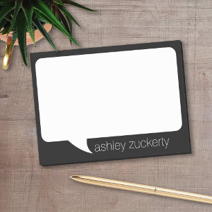 Post-it® Parlez le nom fait sur commande de bulle et