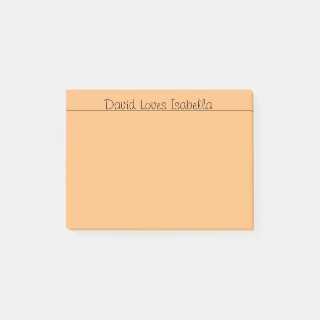 Post-it® Paroles d'amour orange (Devant)
