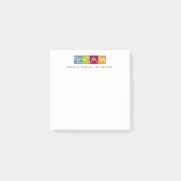 Post-it® Participations de voyage du monde