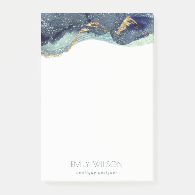 Post-it® Parties scintillant Abstraite en encre d'alcool Si (Devant)