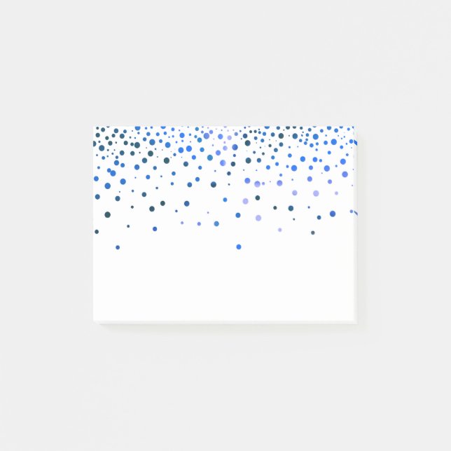 Post-it® Parties scintillant bleue (Devant)