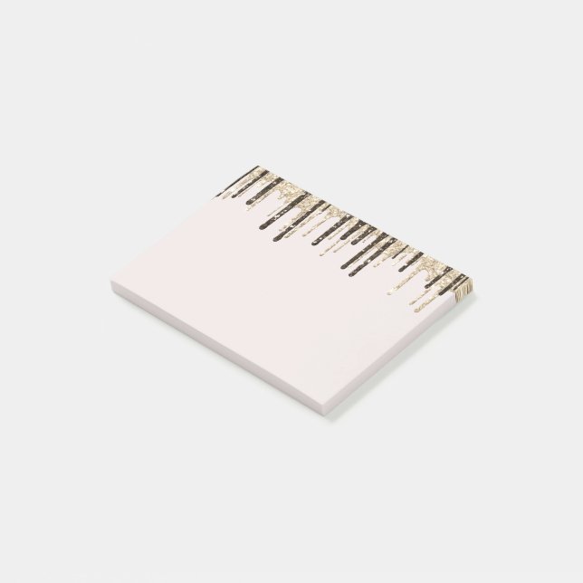 Post-it® Parties scintillant de crème glacée au chocolat d' (Incliné)