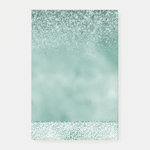 Post-it® Parties scintillant Empreinte de léopard blanc de