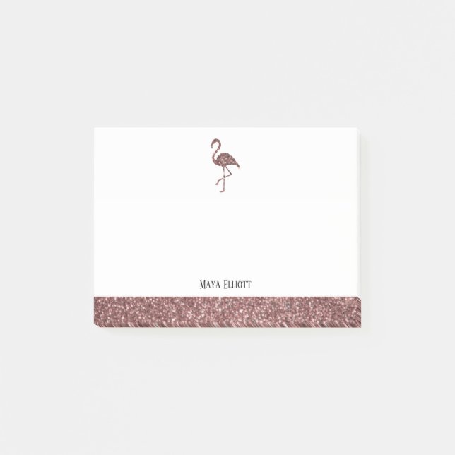 Post-it® Parties scintillant Gold Faux blanc et Rose Flaman (Devant)